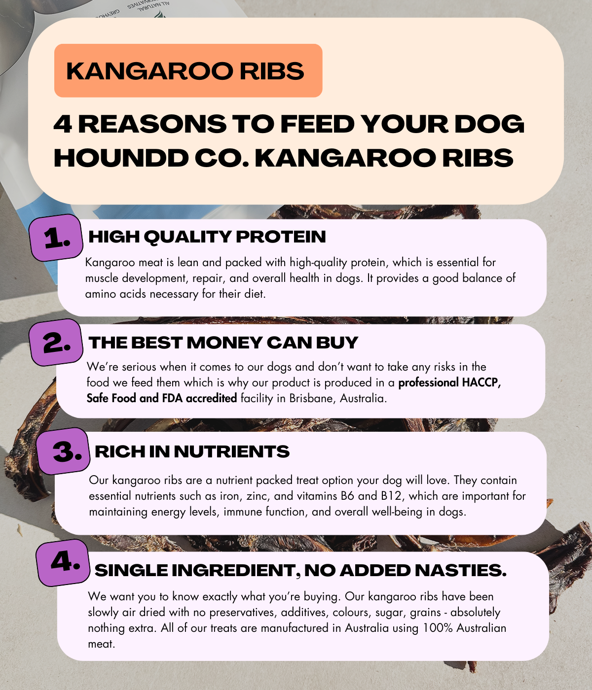 Kangaroo Rib Sticks