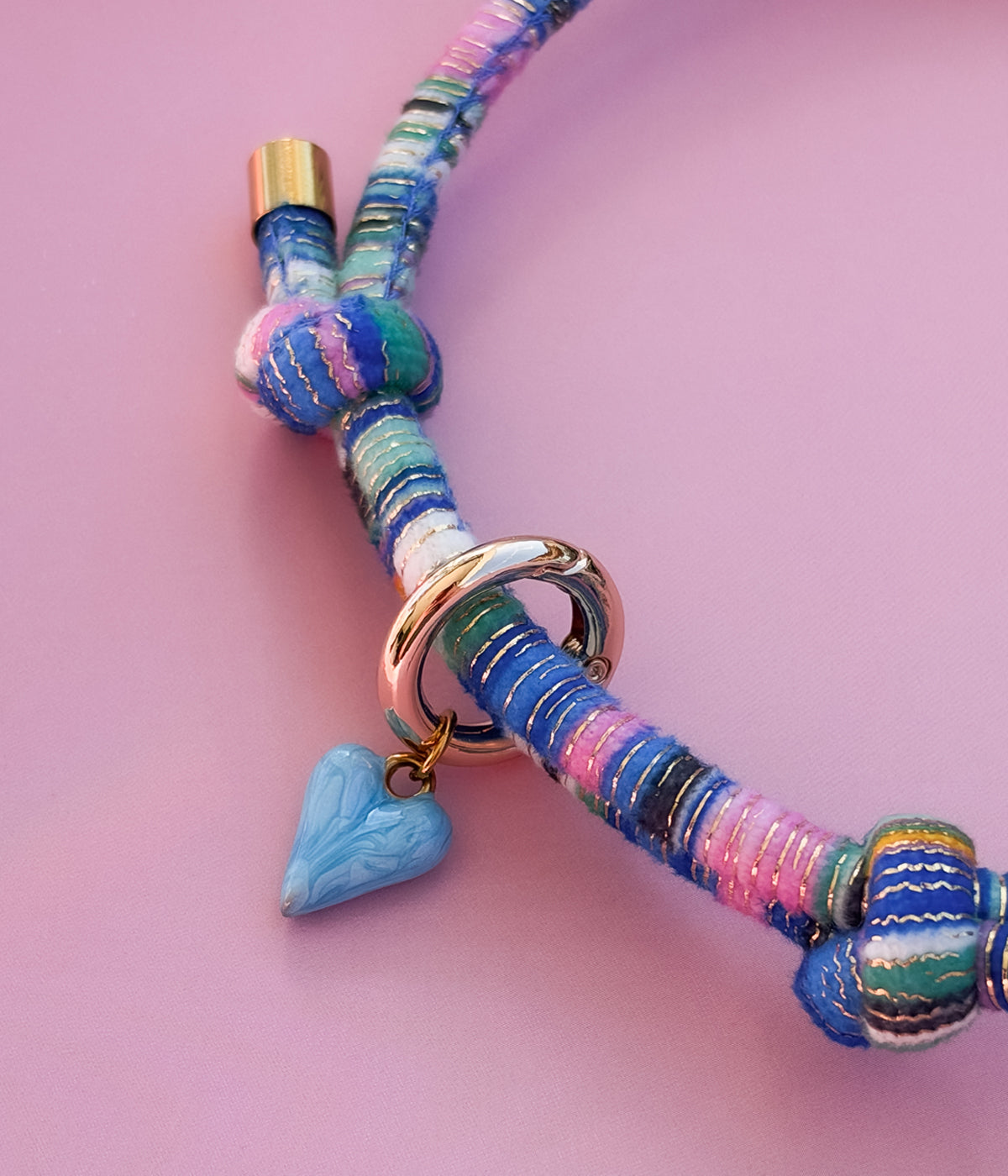 Marbled Heart Charm