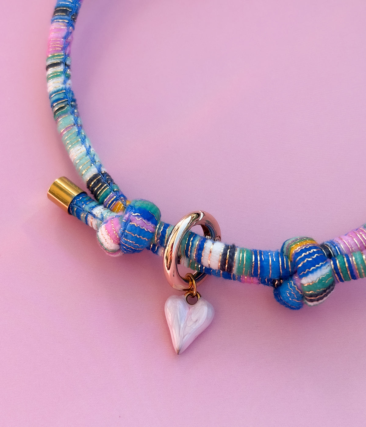Marbled Heart Charm
