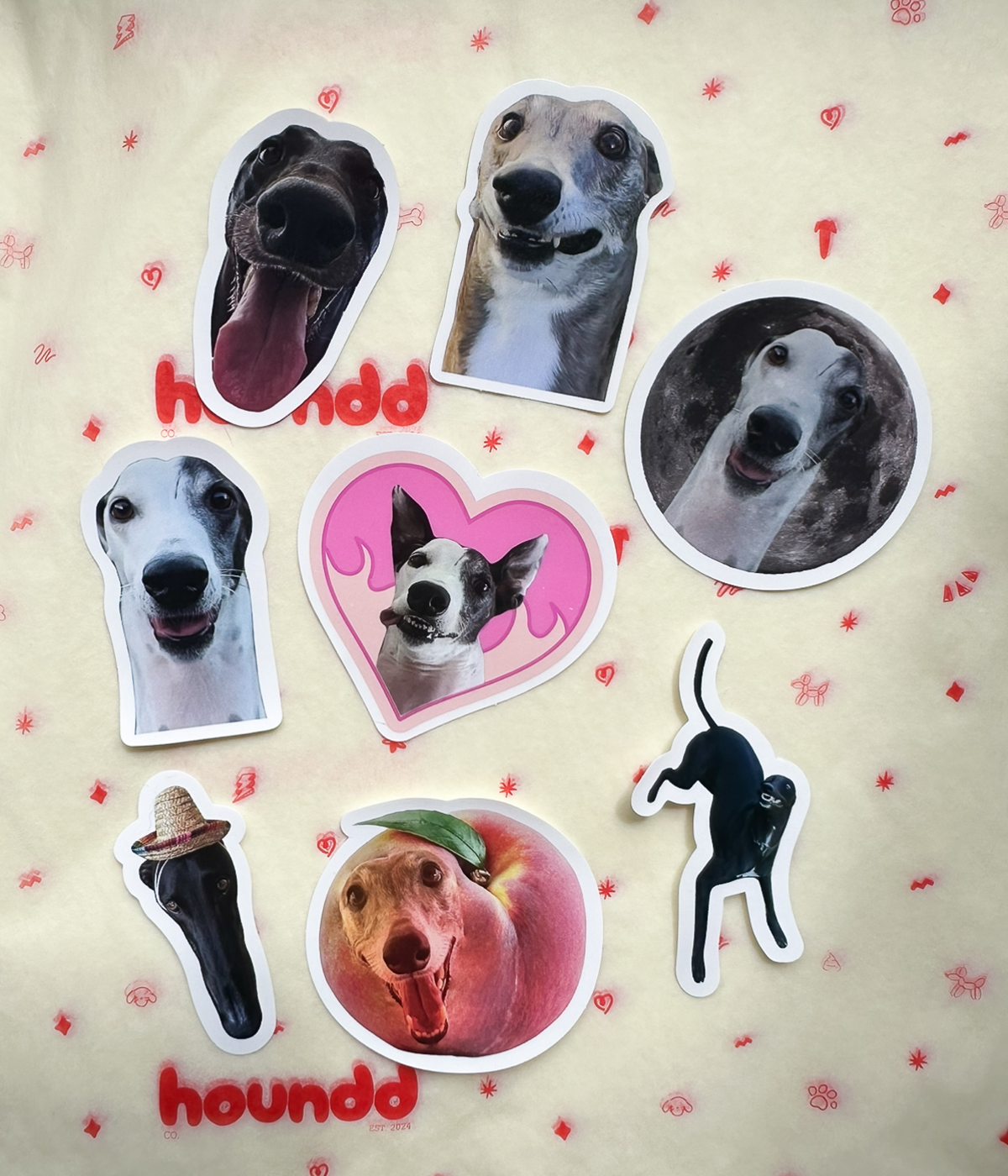 Peach, Bear, Luna Sticker Pack