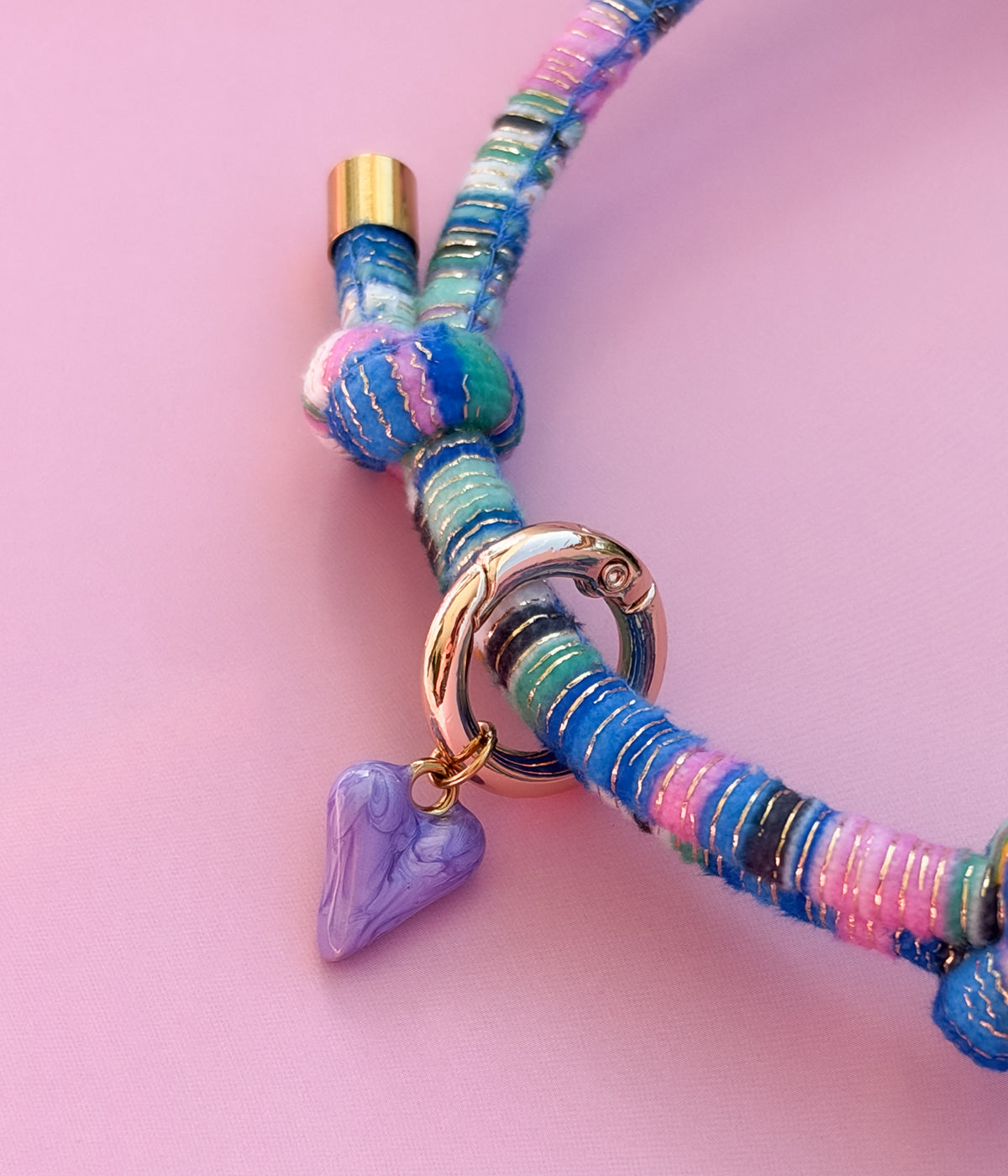 Marbled Heart Charm