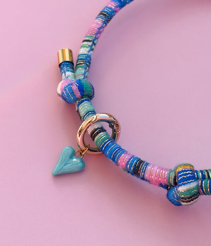 Marbled Heart Charm
