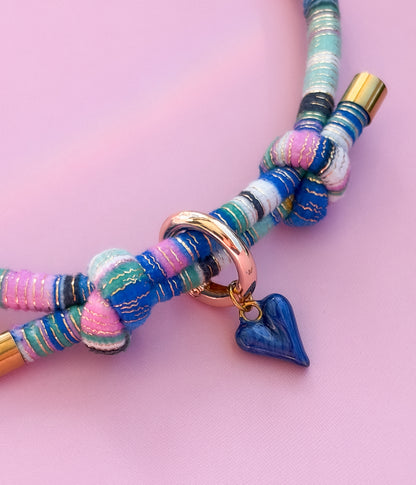 Marbled Heart Charm