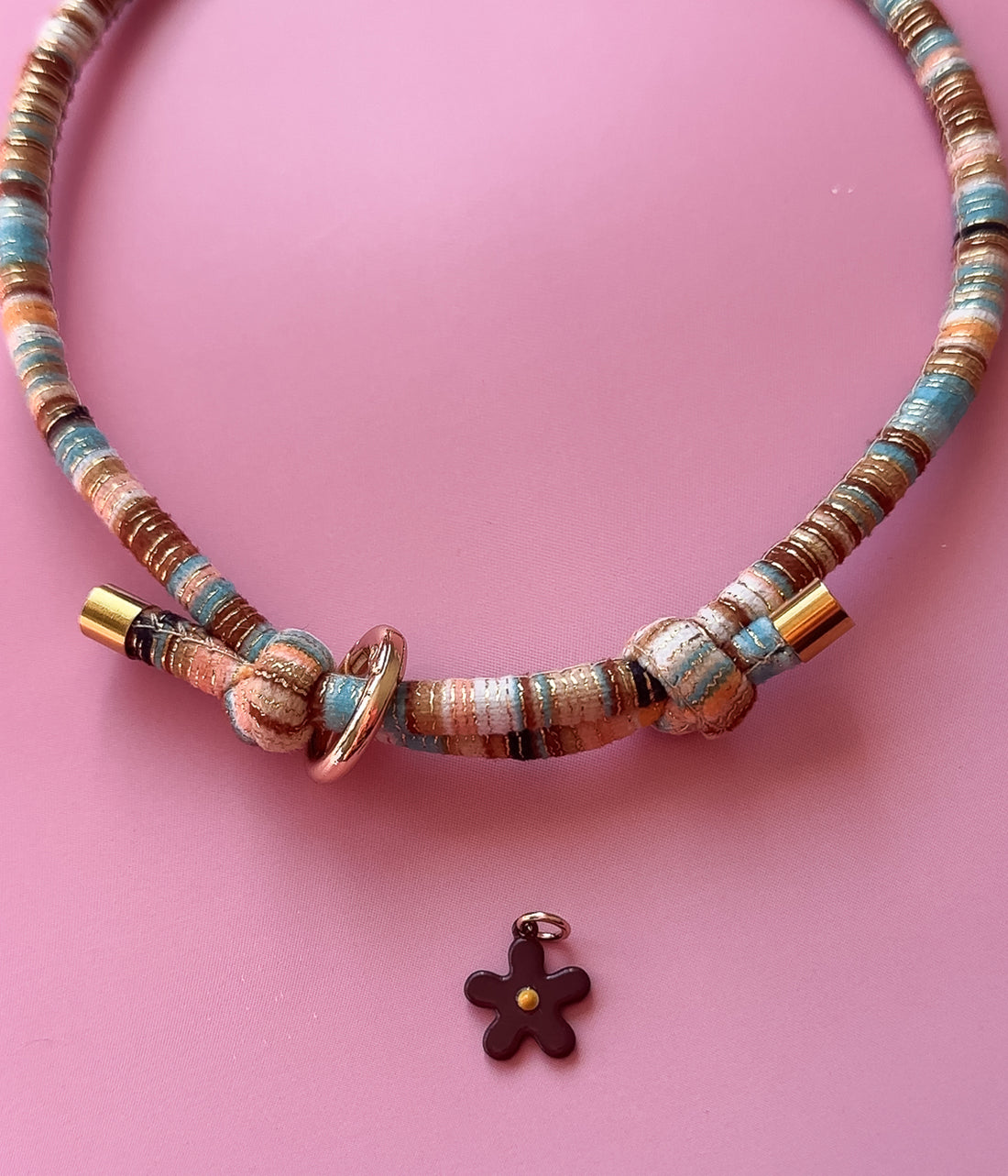 Burgundy Bloom Charm