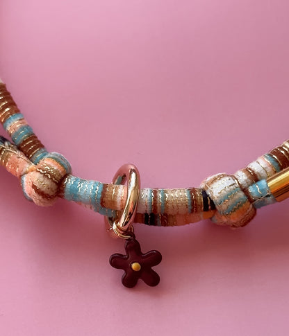 Burgundy Bloom Charm