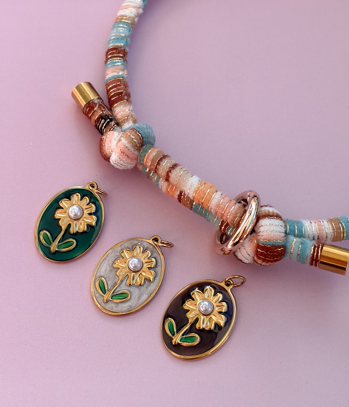 Daisy Pearl Charm