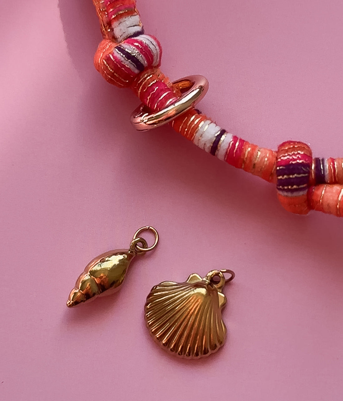 Golden Shell Charms