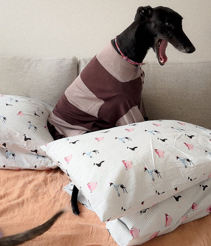 Cotton Pillowcase Set - Houndd Print