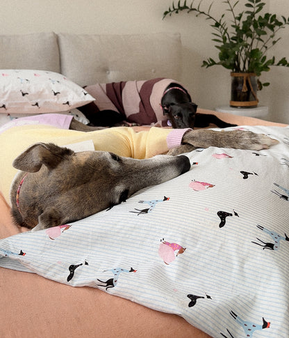 Cotton Pillowcase Set - Houndd Print