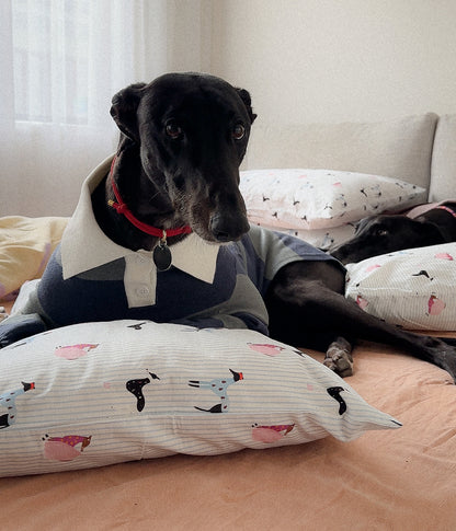 Cotton Pillowcase Set - Houndd Print