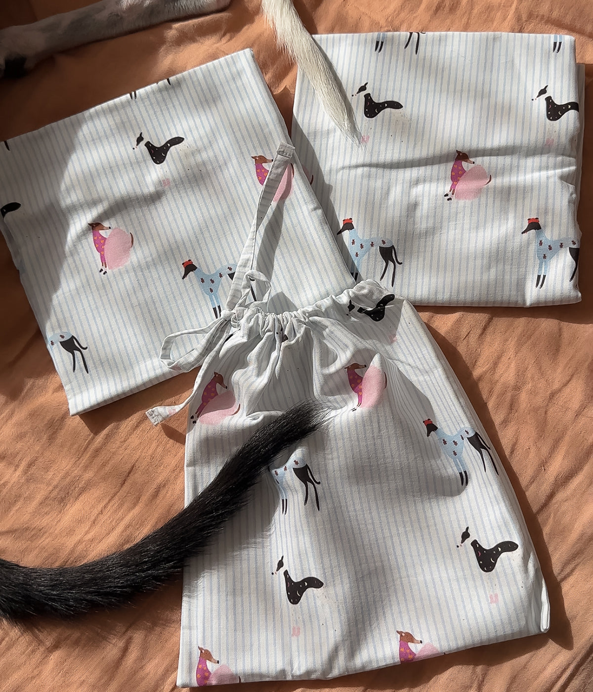 Cotton Pillowcase Set - Houndd Print