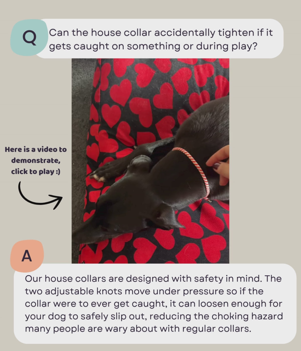 House Collar - Pink Marble