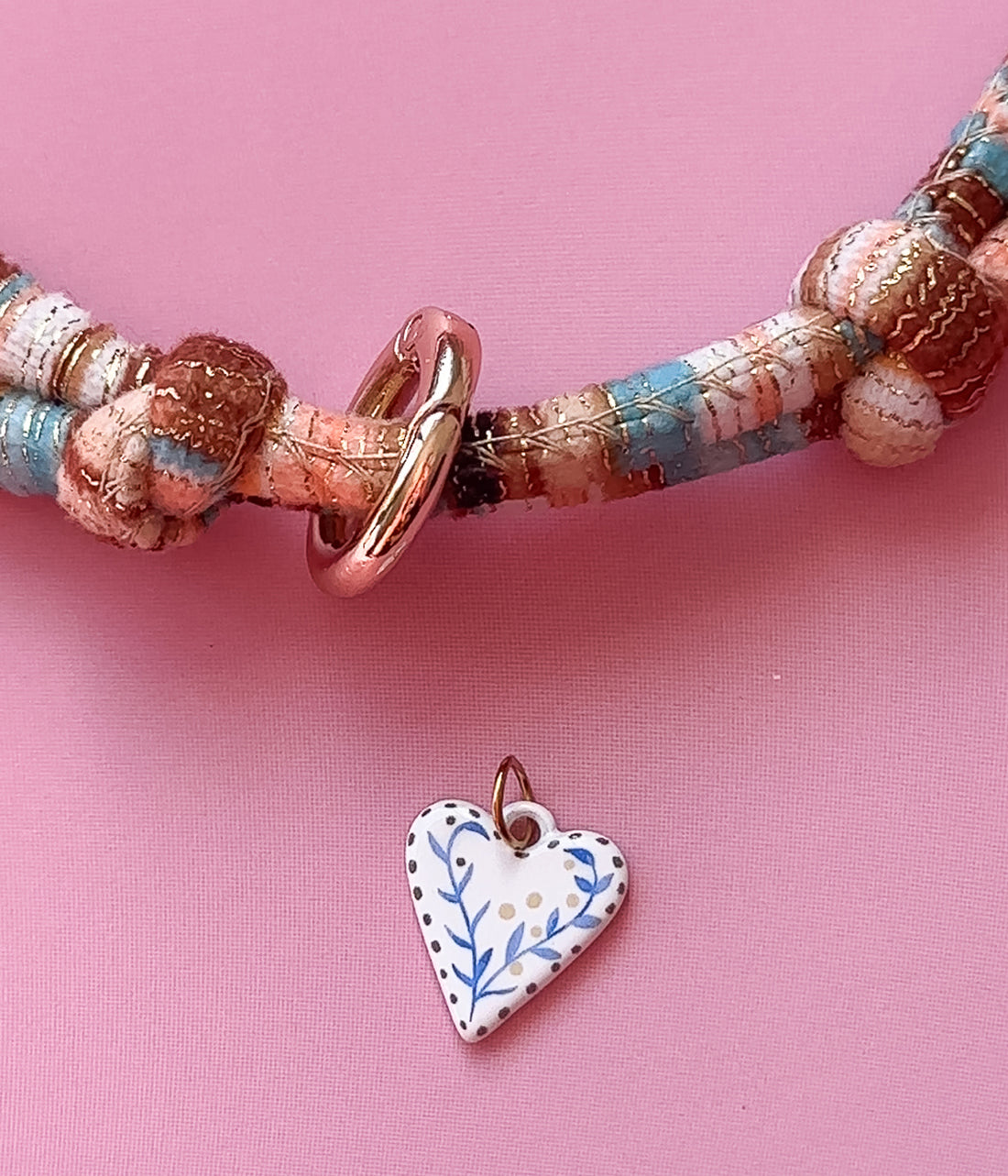 Wildflower Heart Charm