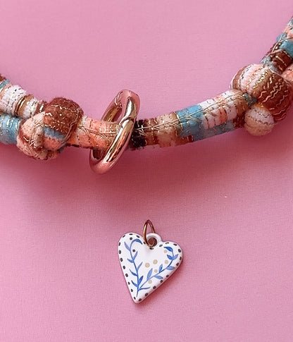 Wildflower Heart Charm